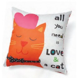 Accent Pillow - All You Need Is Love and a Cat