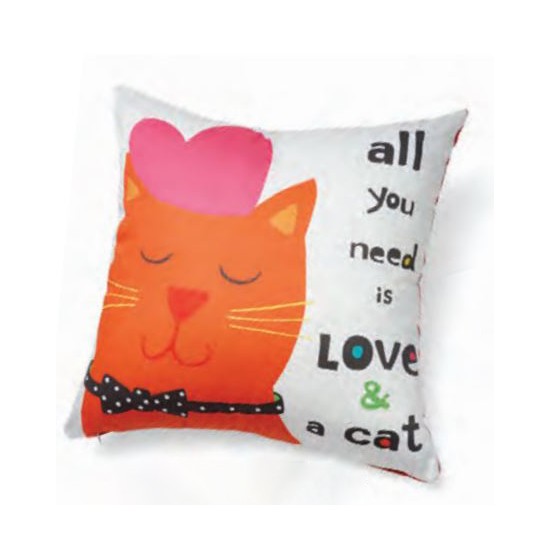 Accent Pillow - All You Need Is Love and a Cat