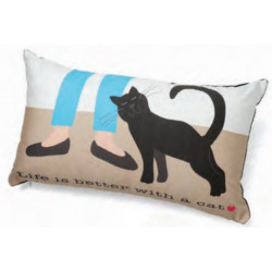 Accent Pillow - Life is Better With A Cat