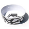Bowl - Black and White Yum Lines