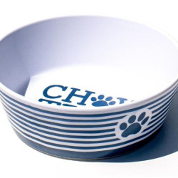 Bowl - Chow Time Blue Stripe