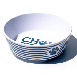 Bowl - Chow Time Blue Stripe