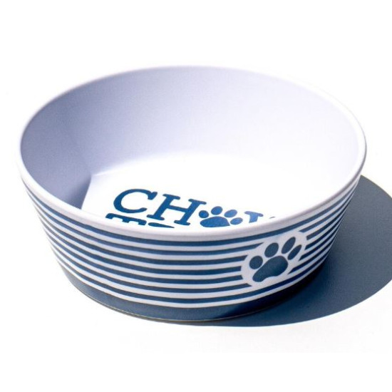 Bowl - Chow Time Blue Stripe