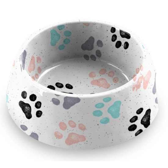 Bowl - Retro Paw Print