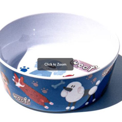 Bowl - Whimsy Dogs on Blue