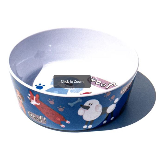Bowl - Whimsy Dogs on Blue