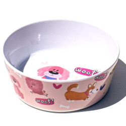 Bowl - Whimsy Dogs on Pink
