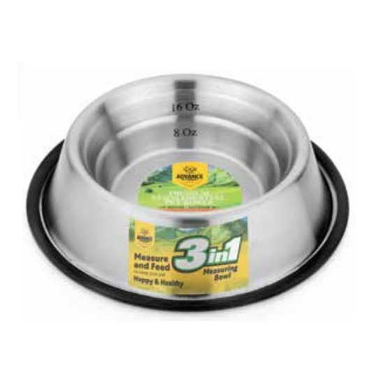 3 in 1 Portion Control Measured Feeding Bowl