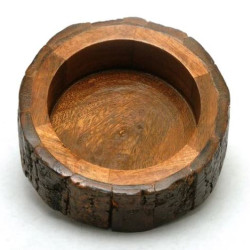 Wooden Bowl - Bark Bowl Round