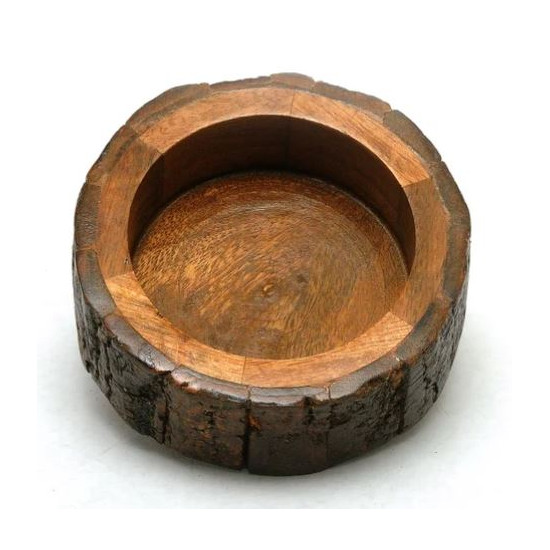 Wooden Bowl - Bark Bowl Round