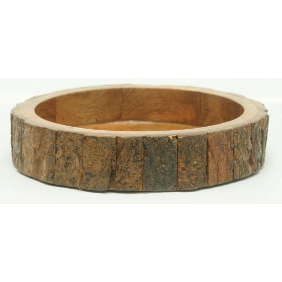 Wooden Bowl - Bark Bowl Round