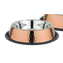 Copper Finished Stainless Steel Bowl - Non Skid