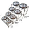 Unspill-A-Bowl Double Elevated Diner