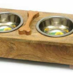 Wood Double Diner - with Bone