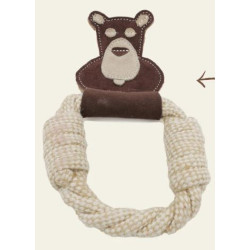 Natural Organic Cotton Tug with Leather