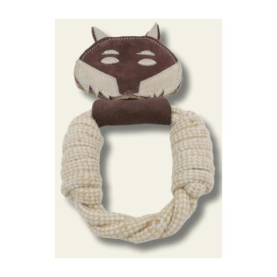 Natural Organic Cotton Tug with Leather