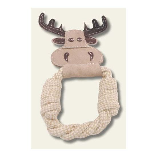 Natural Organic Cotton Tug with Leather