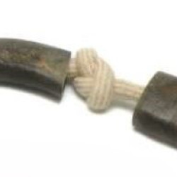 Cotton/Jute Rope Tug Toy with Buffalo Horn