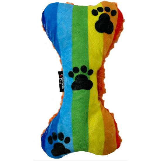 Rainbow Paw Bone - Fleece