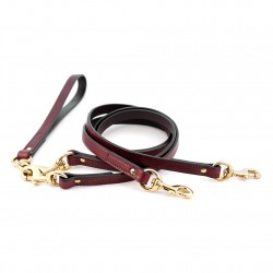 Leather Two Dog Walker No Tangle Leash