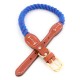 Cotton Rope with Leather Accents Collar