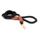 Cotton Rope with Leather Accents Collar