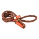 Cotton Rope with Leather Accents Collar