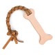 Interactive Natural Leather Tug Toy