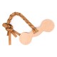 Interactive Natural Leather Tug Toy