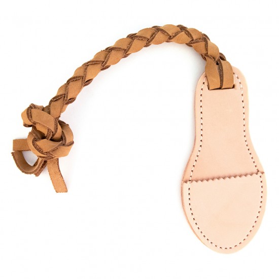 Interactive Natural Leather Tug Toy