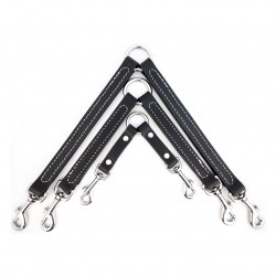 Leather Two-Dog Walking Coupler