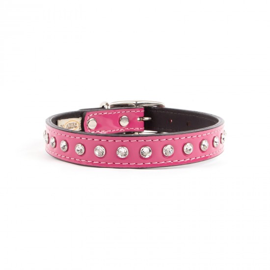 Manhattan Patent Leather Crystallized Collar