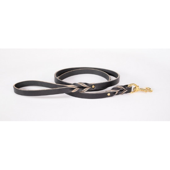Braided Leather Leash