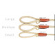 Cotton Rope with Leather Accents Leash - Snap End