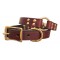 Leather Center Ring Collar
