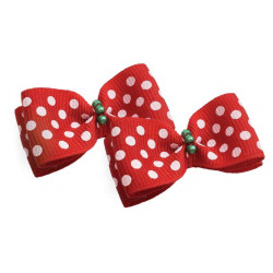 Small Bows - Red Polka Dots