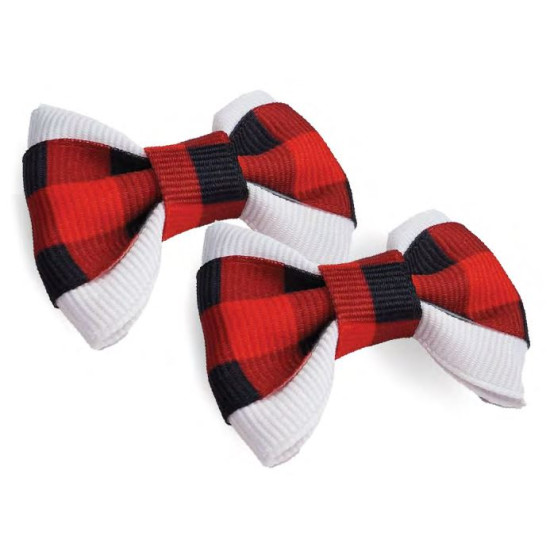 Small Bows - Buffalo Check