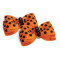 Small Bows - Orange Polka Dot