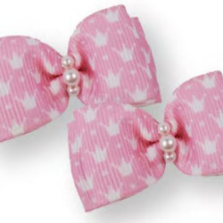 Small Bows - Pink Crown