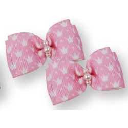 Small Bows - Pink Crown