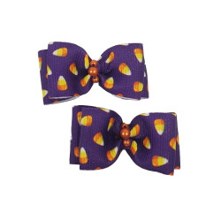 Small Bows - Candy Corn