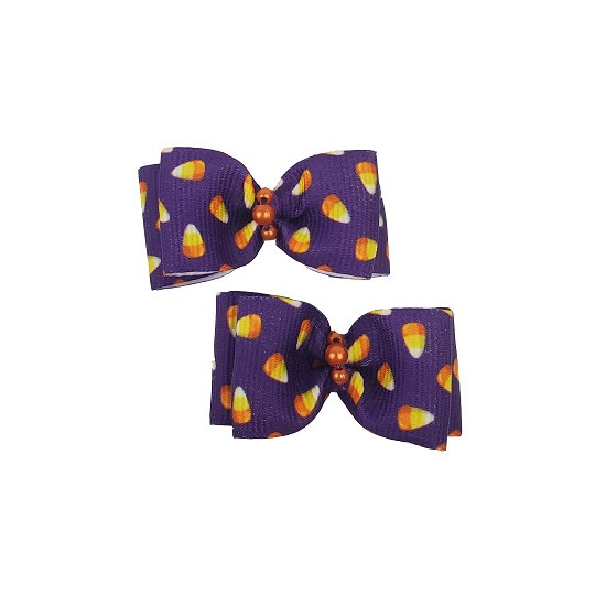 Small Bows - Candy Corn