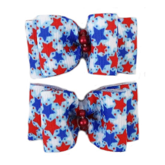 Small Bows - Patriotic Stars