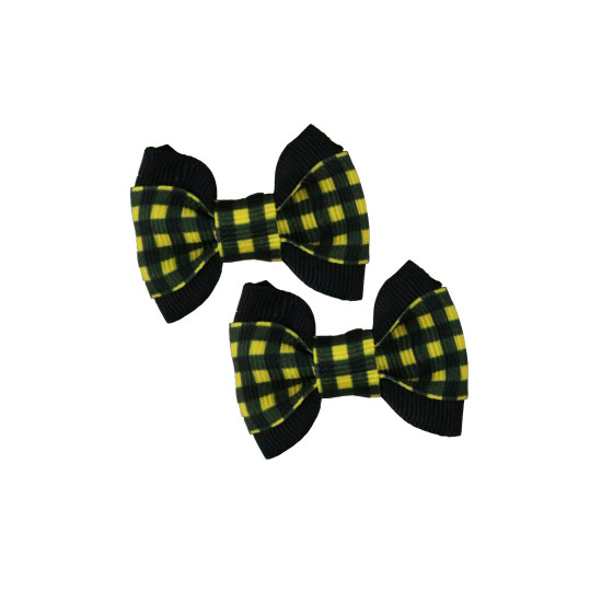 Small Bows - Gold Black Overlay