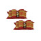 Small Bows - Red and Gold