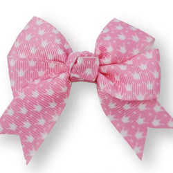 Large Bow - Pink Crowns