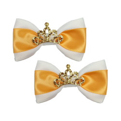 Small Bows - Tiara Gold