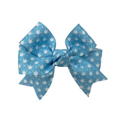 Large Bow - Blue Crowns