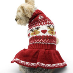 Reindeer Fair Isle Sweater Dress