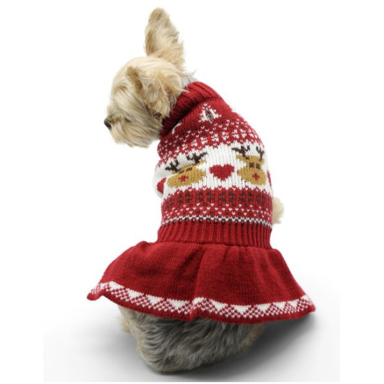 Reindeer Fair Isle Sweater Dress